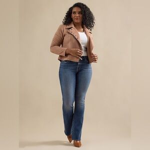 ROCK & REPUBLIC Kasandra Dark Wash Bootcut Jeans Denim Stretchy Size 14 Mid-rise